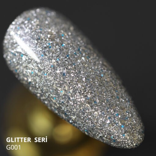 Kalıcı Oje G001, Yoğun Gümüş Simli, 4 ml - Görsel 4