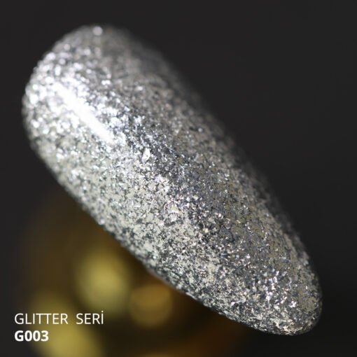 Kalıcı Oje G003, Yoğun Gümüş Parıltılı, 4 ml - Görsel 3