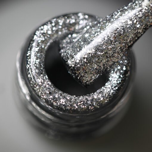 Kalıcı Oje G003, Yoğun Gümüş Parıltılı, 4 ml - Görsel 4