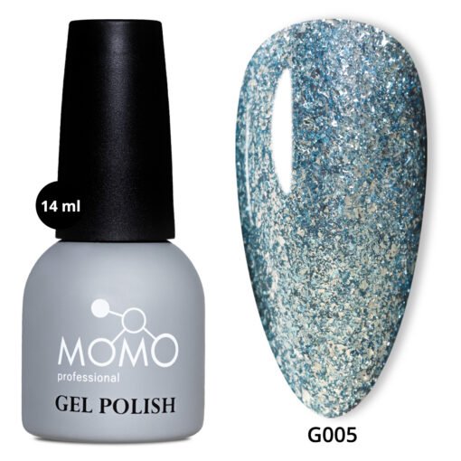 Kalıcı Oje G005, Yoğun Gümüş Parıltılı Turkuaz, 14ml - Görsel 2