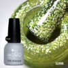 Kalıcı Oje G006, Lime Yeşili Holografik Simli, 14 ml