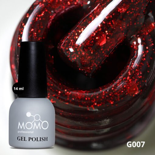 Kalıcı Oje G007, Kırmızı Parıltılı Şarap, 14 ml