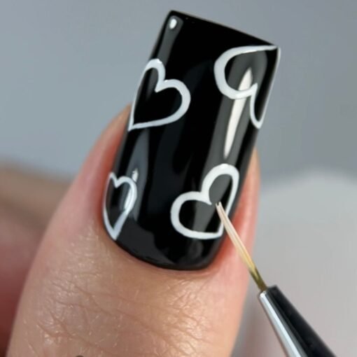 Kalıcı Oje K001, Siyah, 4 ml - Görsel 5