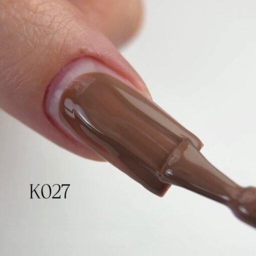Kalıcı Oje K027, Sütlü Çikolata, 4 ml - Görsel 4