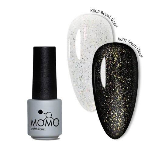 Glitter Top Coat 01, Altın Sim, 4 ml