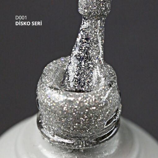Disko Kalıcı Oje D001 Gümüş Reflective Flash Gel Polish