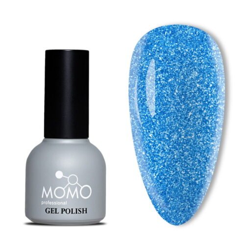 Disko Kalıcı Oje D008 Mavi 10 ml, Reflective Flash Gel Polish