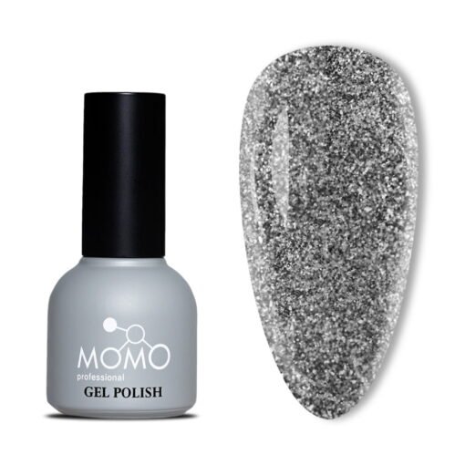 Disko Kalıcı Oje D010 Siyah 10 ml, Reflective Flash Gel Polish