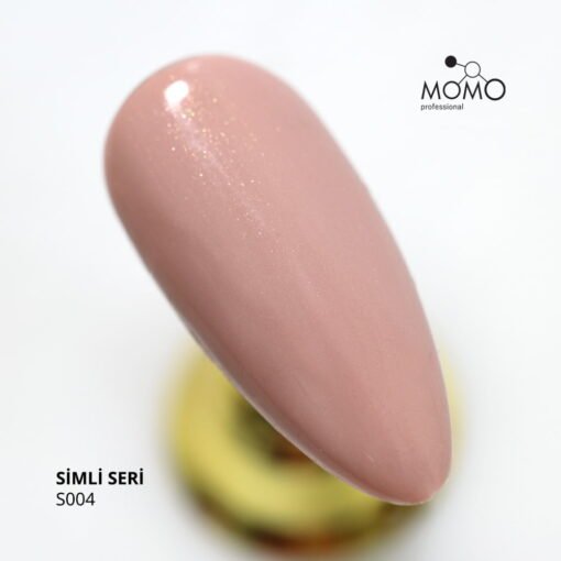 Kalıcı Oje S004, Simli Pudra Ten, 14 ml - Görsel 2