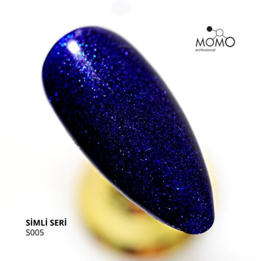 Kalıcı Oje S005, Simli Safir Mavi, 14 ml - Görsel 2