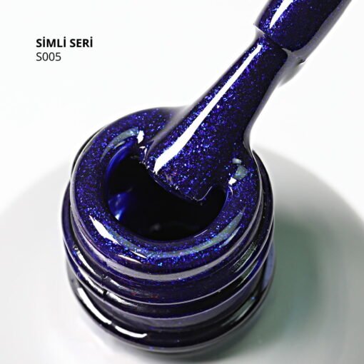 Kalıcı Oje S005, Simli Safir Mavi