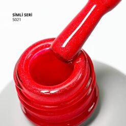 Kalıcı Oje S021, Hafif Işıltılı Açık Kırmızı