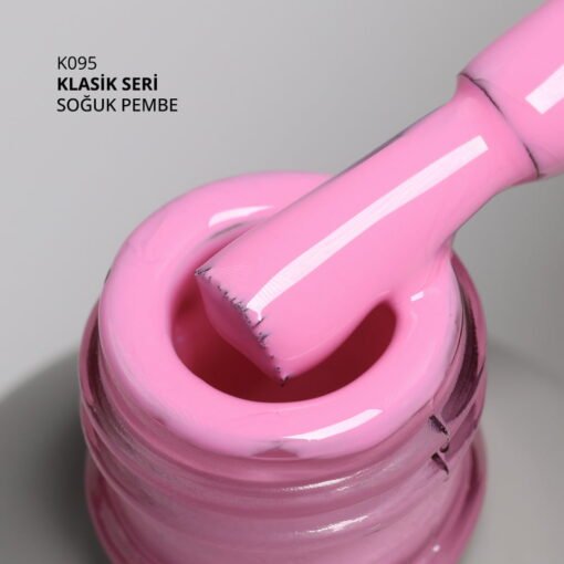 Kalıcı Oje K095, Soğuk Pembe, 4 ml - Görsel 2