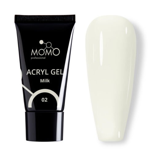 Protez Tırnak İçin Poly Gel, Poli Jel, Acryl Gel No.02, Süt Beyazı, 30 gr