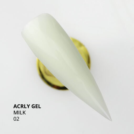 Protez Tırnak İçin Poly Gel, Poli Jel, Acryl Gel No.02, Süt Beyazı, 30 gr - Görsel 2