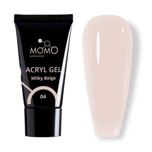 Protez Tırnak İçin Poly Gel, Poli Jel, Acryl Gel No.04, Sütlü Bej, 30 gr