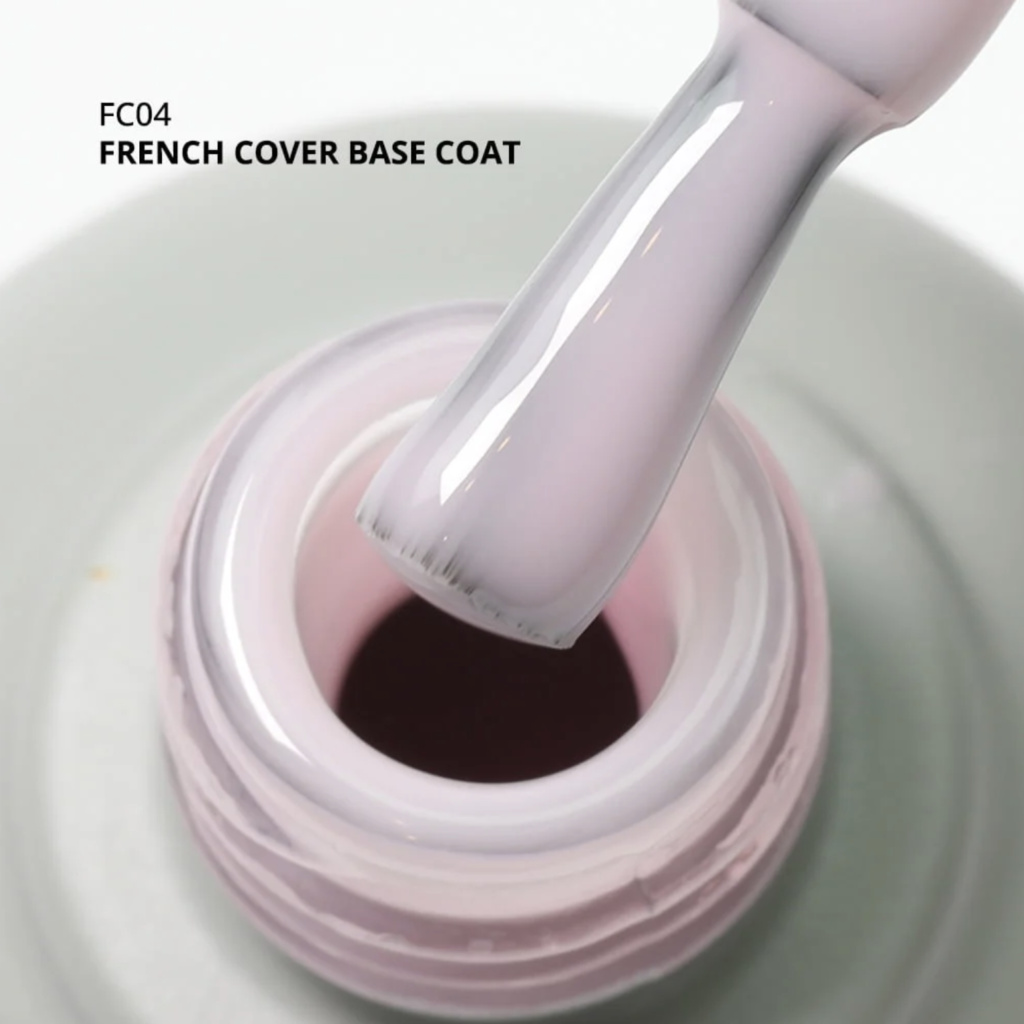 Kalıcı Oje için French Cover Rubber Base Coat FC04, Açık Lila