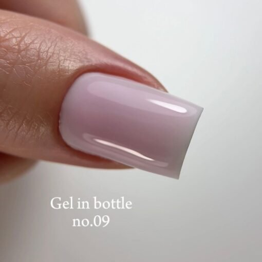 Gel In Bottle No.09, Akıllı Fırçalı Protez Tırnak Jeli, Soft Pembe, 18 ml - Görsel 6