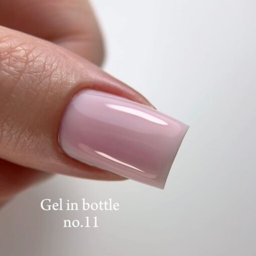 Gel In Bottle No.11, Akıllı Fırçalı Protez Tırnak Jeli, Pembe, 18 ml - Görsel 8