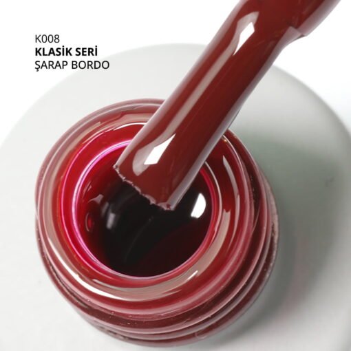 Kalıcı Oje K008, Şarap Bordo, 14 ml - Görsel 2