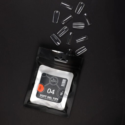 Soft Gel Tips, Yeni Nesil Jel Tipsi, Küt No:04, Tek Boy 50’li Yedek Paket