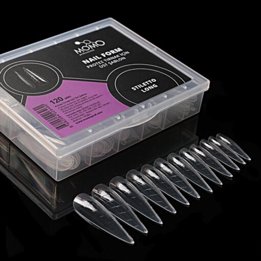 Protez Tırnak için Üst Form, Stiletto Long, 120 Adet - Görsel 3
