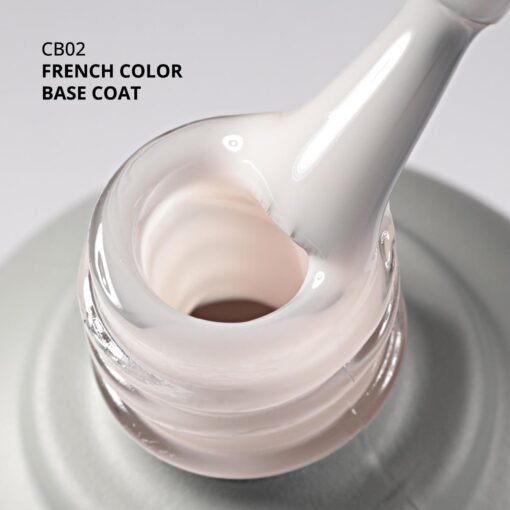 Kalıcı Oje French Color Base Coat Cb02, Rakı Beyazı (Pembe Alt Tonu), 10 ml - Görsel 2