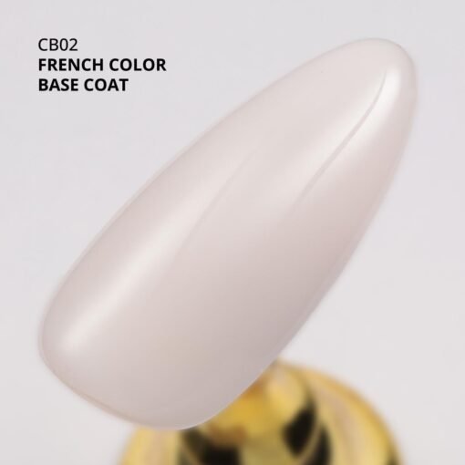 Kalıcı Oje French Color Base Coat Cb02, Rakı Beyazı (Pembe Alt Tonu), 10 ml - Görsel 3