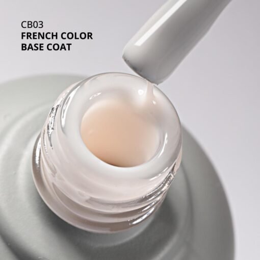 Kalıcı Oje French Color Base Coat CB03, Rakı Beyazı, 10 ml - Görsel 2