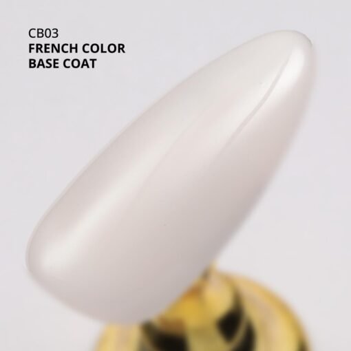 Kalıcı Oje French Color Base Coat CB03, Rakı Beyazı, 10 ml - Görsel 3