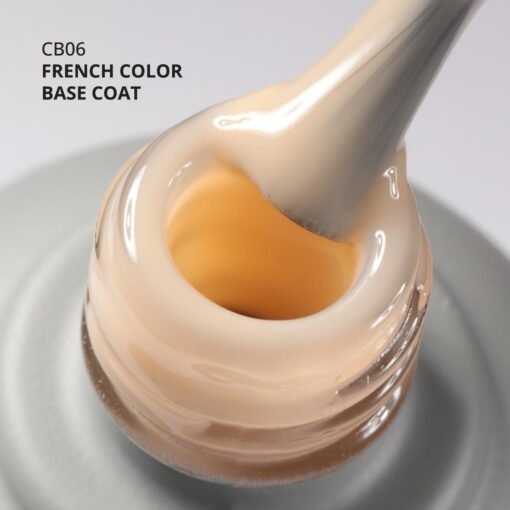 Kalıcı Oje French Color Base Coat CB06, Nude Sarı, 10 ml - Görsel 2