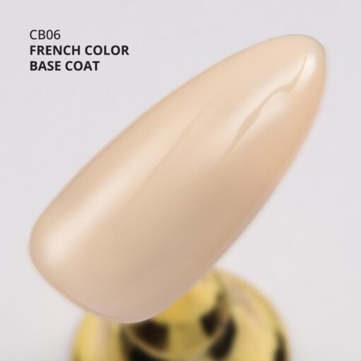 Kalıcı Oje French Color Base Coat CB06, Nude Sarı, 10 ml - Görsel 3