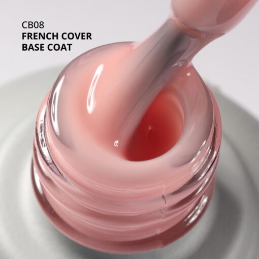 Kalıcı Oje French Color Base Coat CB08, Somon, 10 ml - Görsel 2