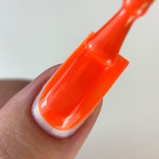 Kalıcı Oje N009, Neon Yanık Turuncu, 4 ml - Görsel 4