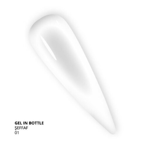 Protez Tırnak Jeli, Gel In Bottle 01, Şeffaf, 15 ml - Görsel 3