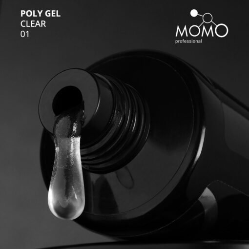 Protez Tırnak İçin Poly Gel, Poli Jel, No.01, Şeffaf, 30 gr - Görsel 3