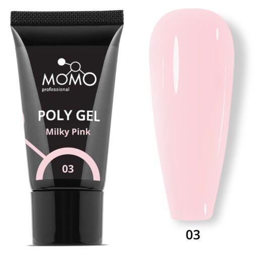 Protez Tırnak İçin Poly Gel, Poli Jel, No.03, Açık Pembe, 30 gr
