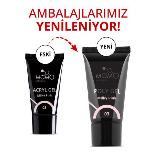 Protez Tırnak İçin Poly Gel, Poli Jel, No.03, Açık Pembe, 30 gr - Görsel 5