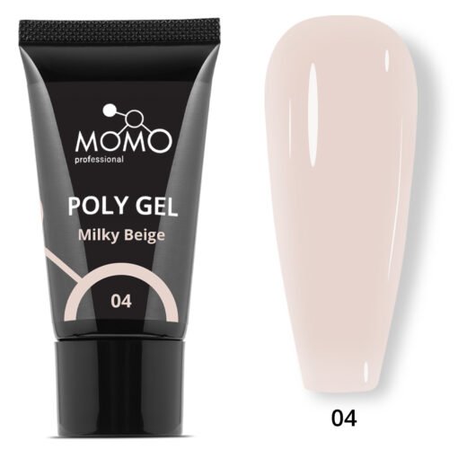 Protez Tırnak İçin Poly Gel, Poli Jel, No.04, Sütlü Bej, 30 gr