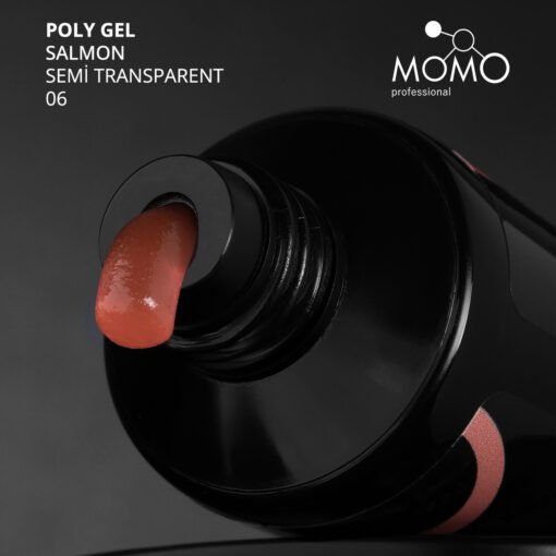 Protez Tırnak İçin Poly Gel, Poli Jel, No.06, Yarı Şeffaf Somon, 30 gr - Görsel 3
