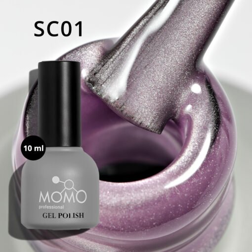 Korean Cat Eye, Silky Cat Eye, Kedi Gözü Oje, SC01 Lila, 10 ml - Görsel 5