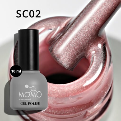 Korean Cat Eye, Silky Cat Eye, Kedi Gözü Oje, SC02 Pastel Rose 10 ml - Görsel 5