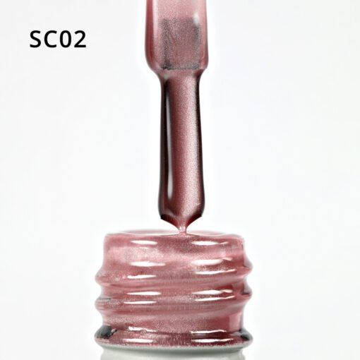 Korean Cat Eye, Silky Cat Eye, Kedi Gözü Oje, SC02 Pastel Rose 10 ml - Görsel 6