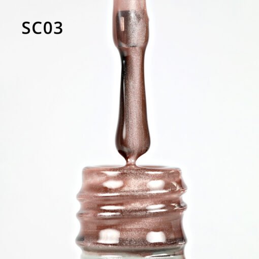 Korean Cat Eye, Silky Cat Eye, Kedi Gözü Oje, SC03 Sütlü Kahve, 10 ml - Görsel 6