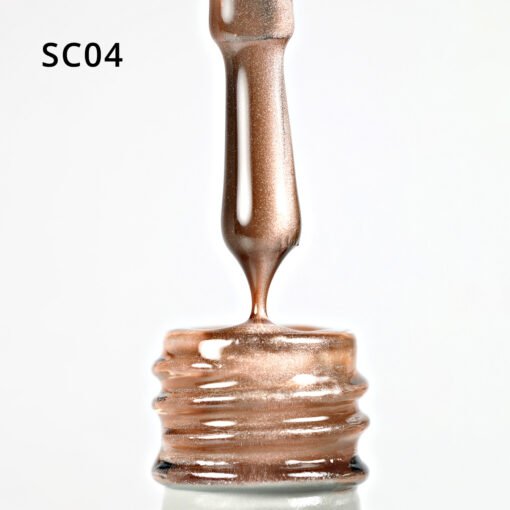 Korean Cat Eye, Silky Cat Eye, Kedi Gözü Oje, SC04 Koyu Ten Rengi, 10 ml - Görsel 6