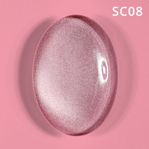 Korean Cat Eye, Silky Cat Eye, Kedi Gözü Oje, SC08 Pembe, 10 ml