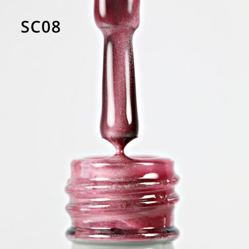 Korean Cat Eye, Silky Cat Eye, Kedi Gözü Oje, SC08 Pembe, 10 ml - Görsel 6