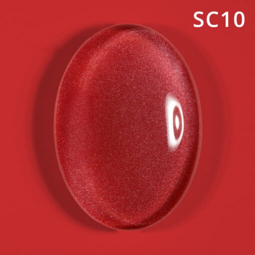 Korean Cat Eye, Silky Cat Eye, Kedi Gözü Oje, SC10 Kırmızı, 10 ml