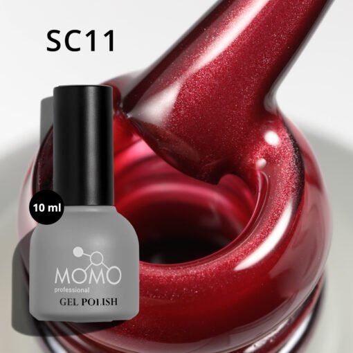 Korean Cat Eye, Silky Cat Eye, Kedi Gözü Oje, SC11 Açık Bordo, 10 ml - Görsel 5