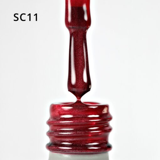 Korean Cat Eye, Silky Cat Eye, Kedi Gözü Oje, SC11 Açık Bordo, 10 ml - Görsel 6